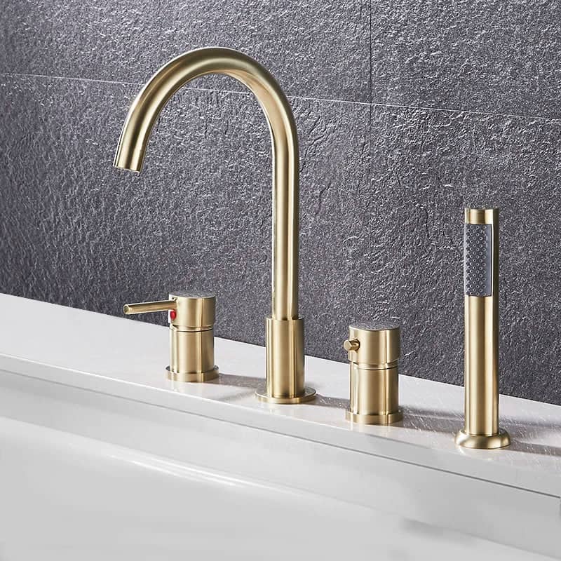 Inbouw badkraan met handdouche - Goud - Messing h8fec943ca9bb45e3a02cb392114ce26fq 98c61664 55fb 4f67 bb32 7ee2689d793d