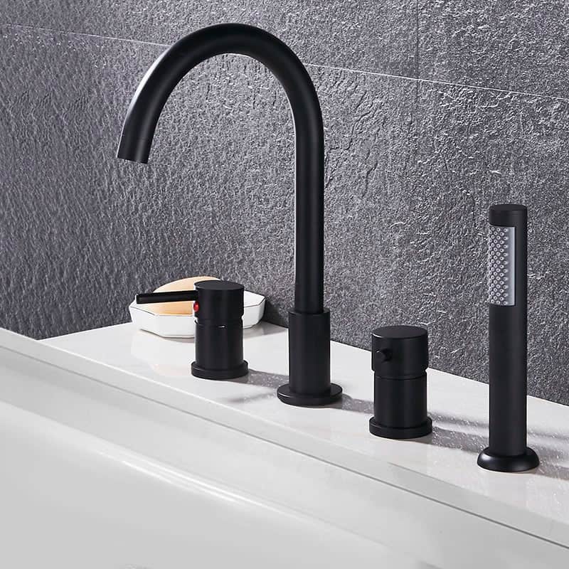 Inbouw badkraan met handdouche - Zwart - Messing h2d3834d341004c9bb19881ad74026eb8k 55fe3ac5 7309 4c1a 88d8 61de712d8e4b