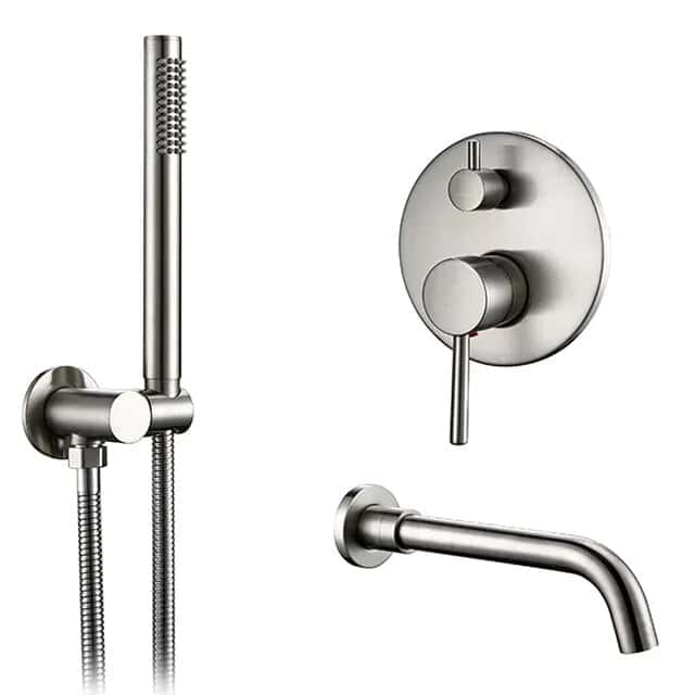 Inbouw badkraan met ronde handdouche - Zilver hcb00f6e5805946a890bafdef83f4128c5 d3c8c365 43b1 48be a7c5 f7b78792e5c7