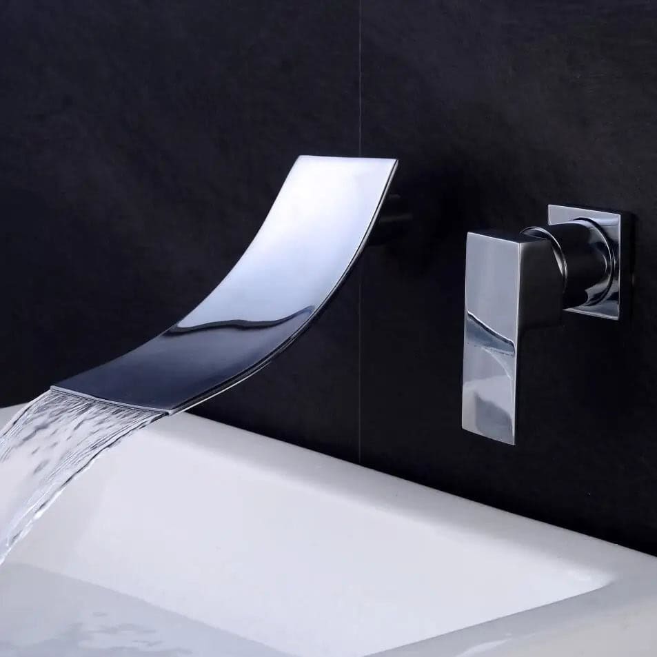 Inbouw muurkraan met watervaluitloop - Zilver - Messing hedbc879e3b3540f9b7ff71d391d5d941h 6d317cd0 02d2 4975 a603 8383bfb2fe7b
