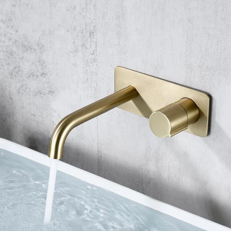 Inbouw wandmengkraan voor badkamer - Goud - Messing 20 0dec909c 501d 43c6 bf30 5ee0b3f0db20