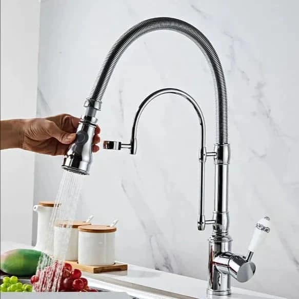 Keukenkraan gootsteen handdouche retro keramische handgreep - Zilver - Messing sa0209035944d4b158ceba011150aeb4e5 6ae28d7c d6e1 4077 a7c4 52b3b3ac641e