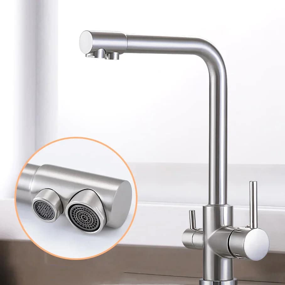 Keukenkraan met 3-weg waterfilter - Zilver - Messing 5 5d9e0367 78d4 4e82 b64b 562a2f9c1f75