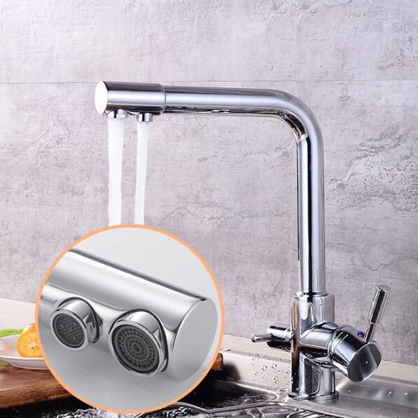 Keukenkraan met 3-weg waterfilter - Zilver - Messing 28 d3f79f1a 6375 4c49 9bd8 410e1af7ff99