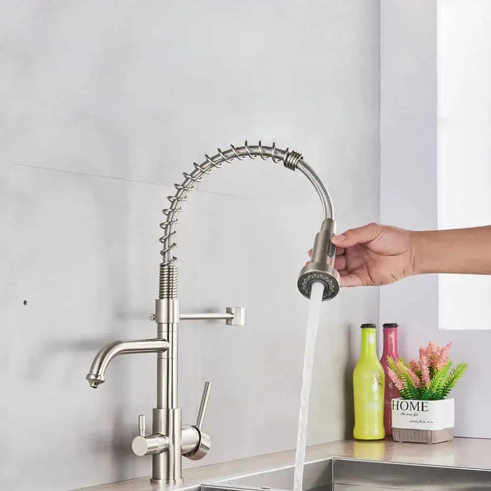 Keukenkraan met mengkraan, douchekop en waterzuiveraar - Zilver - Messing image10 copie3 4bef5fd8 39a8 42ed b4c8 17cdd13dcbf3