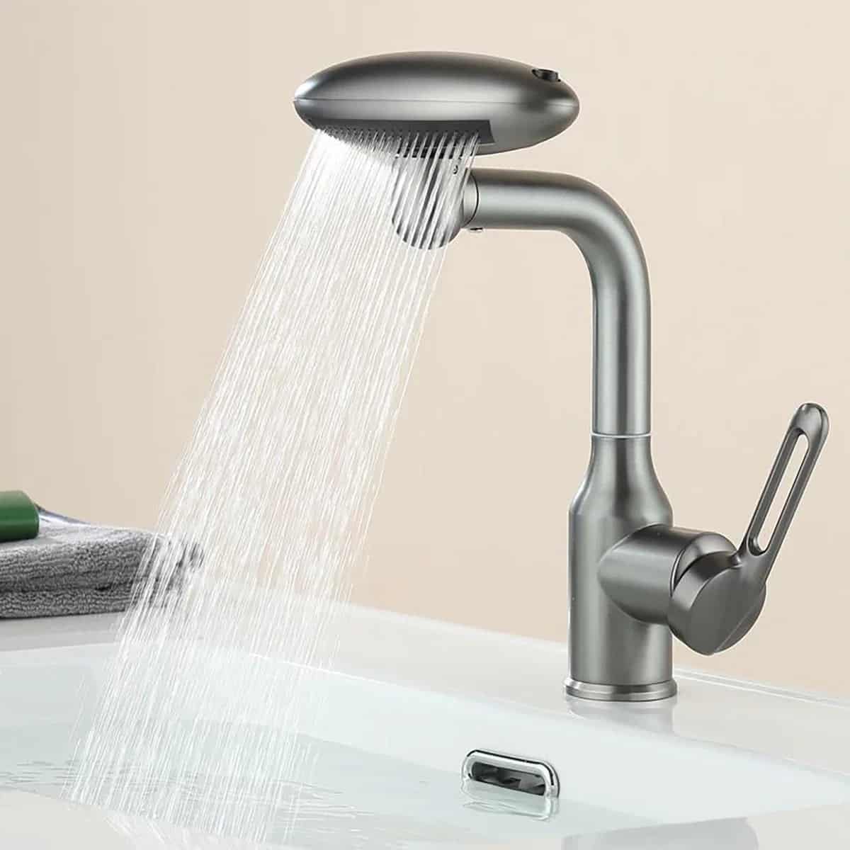 Keukenkraan wastafel draaibare kop waterval - Zilverkleurig s73bcf3dcf3af4262a21805c8c66b39f3e e30e328c bf15 4edf 847e 90d5e7f7ae15