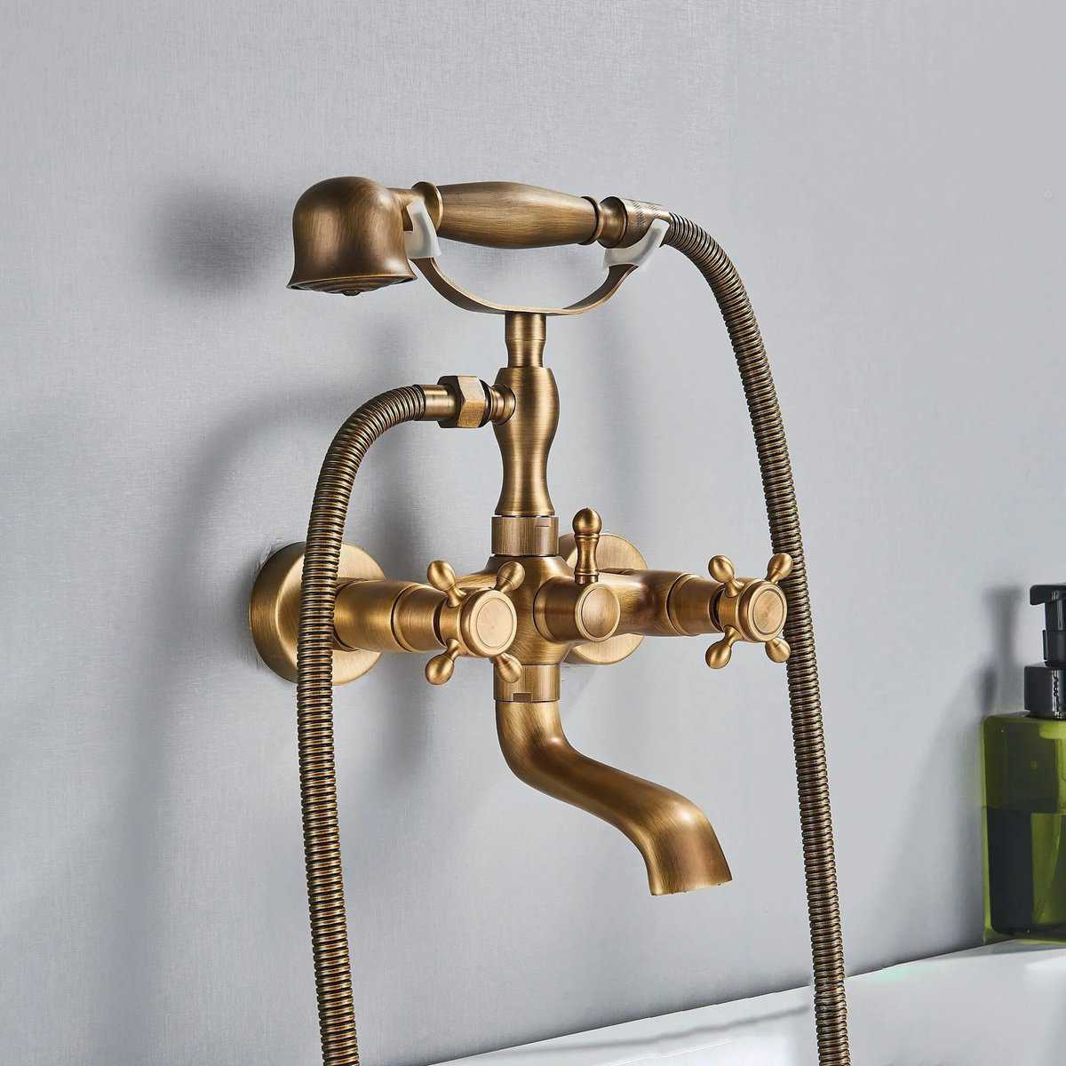 Kraan badkamer bad retro handdouche - Goud - Messing s727899a044534929b1f8e22576c0f1b9n 7915f804 56ee 46e6 aedc fa512fd60bcd scaled