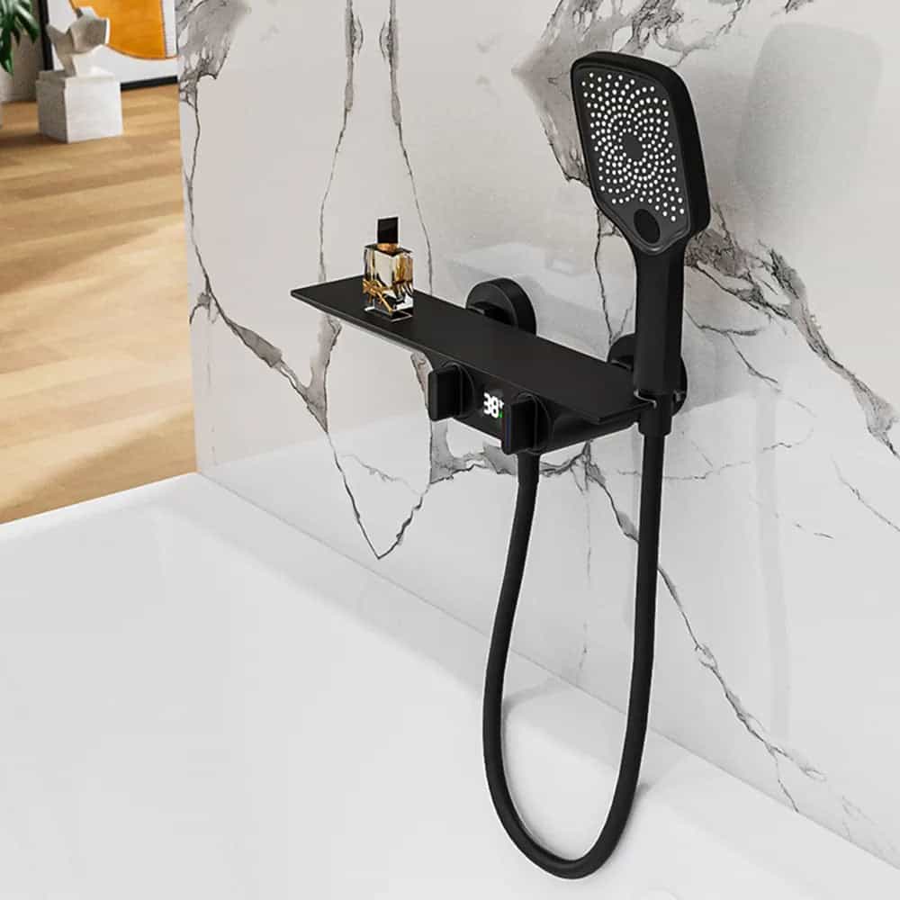 Kraan badkamer bad waterval handdouche digitale display - Zwart - Messing s478193c0342842d396e9514b2c660a8am 1974f214 4b44 4048 b1ec 67d48741d43d