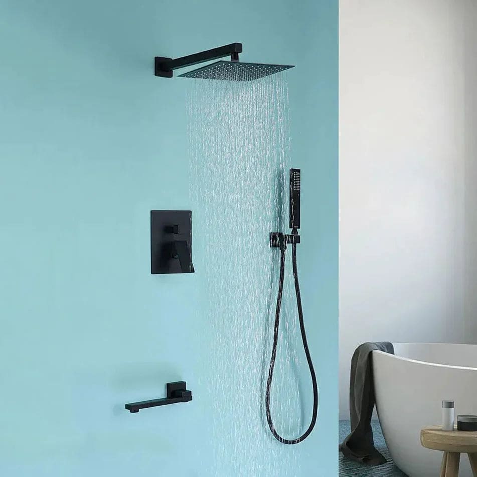 Kraan badkamer badkolom douchekop - Zwart - Messing image13 e06d33ef 4034 41e4 9f53 97228d3062c0