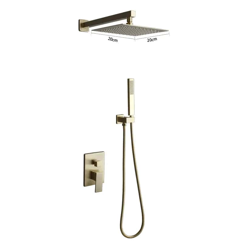 Kraan badkamer douchekolom handdouche - Goud - Messing image10 66561ed6 ed84 49e8 bb35 c3d1d6bc6144