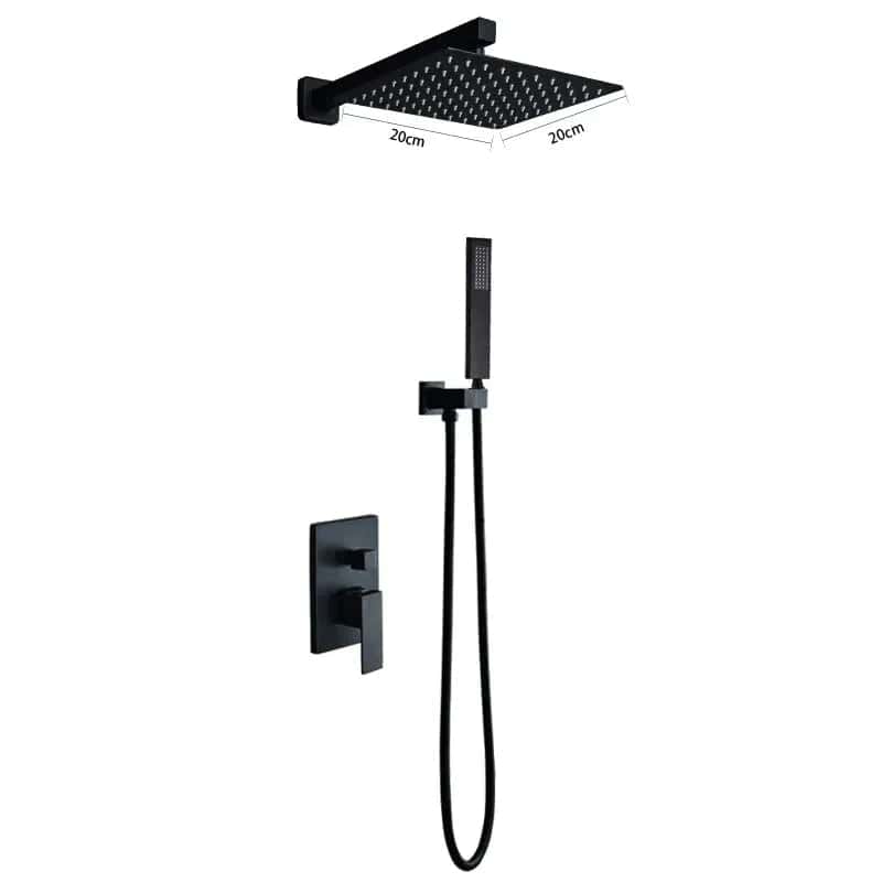 Kraan badkamer douchekolom handdouche - Zwart - Messing image6 bd2f83f1 ae21 4205 aa38 ba54808eddea