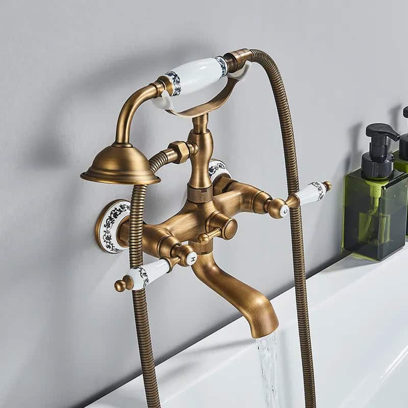 Kraan badkamer retro keramiek handdouche - Goud - Messing h51b29b51bf354d1eb01397cdf5c2ef931 7415c22c a1b9 448a 9f7a c19ed18cbdf4