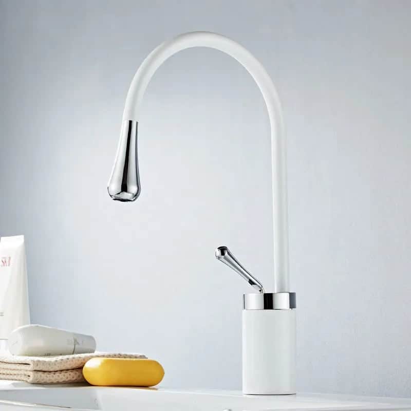 Kraan badkamer wastafel afgerond druppelontwerp - Wit - Messing s5ed32066241d4dcb8b0ca49c6b409d015 c10b2b76 beee 4341 ac05 25f6ebdfc35c