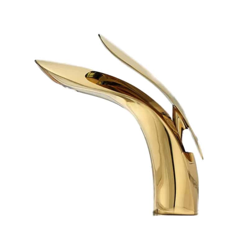 Kraan badkamer wastafel mengkraan afgerond ontwerp - Goud - Messing image1 a72f4e36 bcbf 4b90 be1e f5e4824ff154