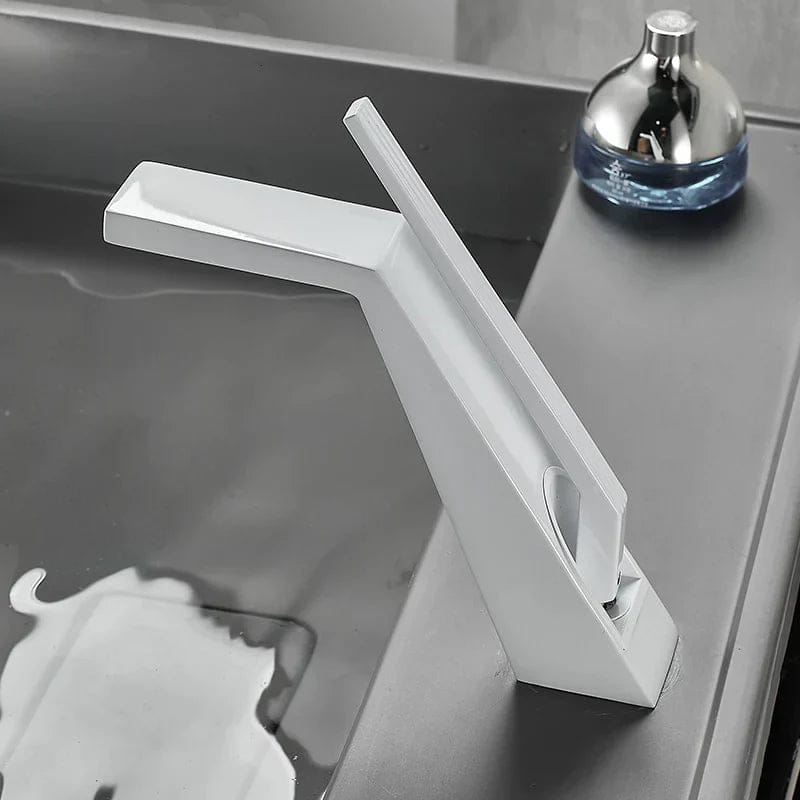 Kraan badkamer wastafel mengkraan modern design - Wit 10 d5beb18a 2d91 4850 96cb 04ba1ff24c04