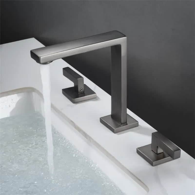Kraan badkamer wastafel met verspringende handvatten - Zilver - Messing s5fb8ffc330154bba8e5ee25243ca4495e 2465b425 2b33 4110 8d03 760364e9e66f