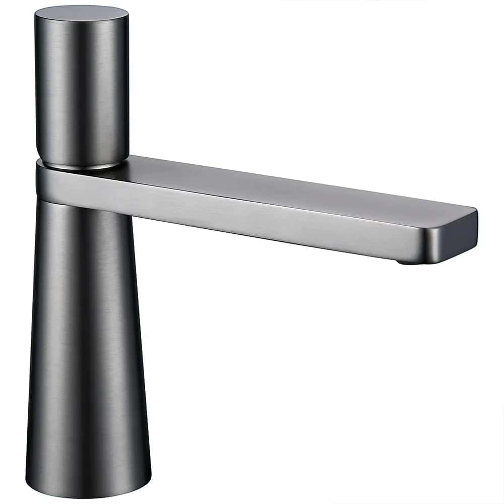 Kraan badkamer wastafel minimalistisch geometrisch ontwerp - Zilver - Messing 7 31343dc8 c488 4f05 814a 5eb3ce7b9dcf