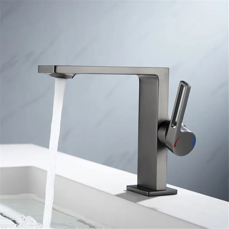 Kraan badkamer wastafel plat rechthoekig minimalistisch - Zilver - Messing s56db6a4eab474e3094066de6f2bf4fcac 61e0fbbf fa1b 48b5 9e92 d4ca3db80a2f