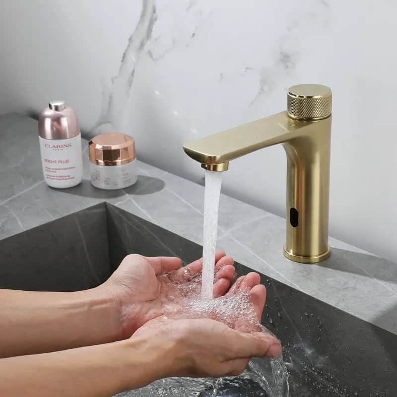 Kraan badkamer wastafel touch mengkraan rond - Goud - Messing sc7b09530b91f40f8be3e9353ee69c7a9q ddcc4594 f944 43a6 b876 1be85b965a3e