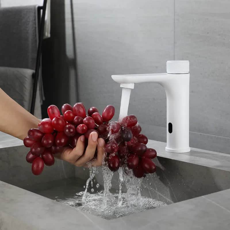 Kraan badkamer wastafel touch mengkraan rond - Wit - Messing s775600fd9d78488aacd6afc4848c8c94y c6843a5c d830 4f1b a6da 7e1861846396
