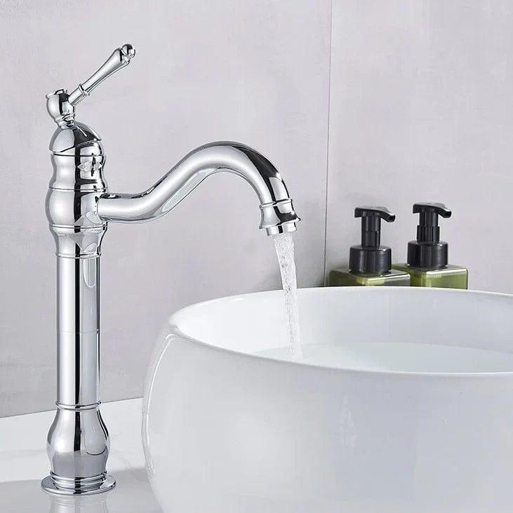 Kraan badkamer wastafel vintage mengkraan retro - Zilver - Messing 13 bc3f4e08 a9cb 491e 9a1b 6865ca0e5bd2
