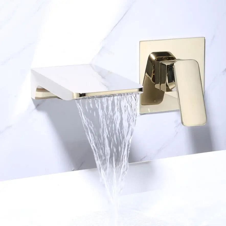 Kraan badkamer wastafel wandinbouw waterval - Goud - Messing h6d08829037614ff7bb9074fb17f7b104s ab507b3b 7c03 43e7 92f0 337b149a81f3
