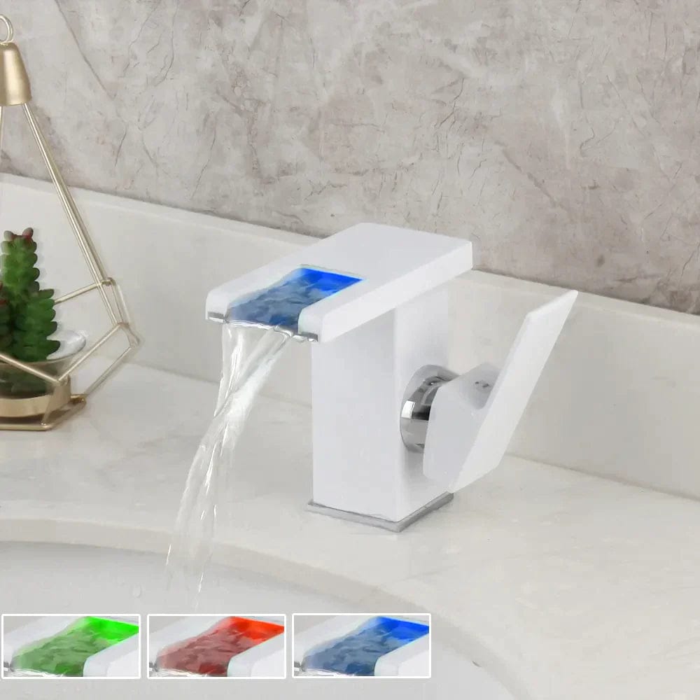 Kraan badkamer wastafel waterval led temperatuur - Wit 5 fcf2acd6 e7a9 4bfd a0c7 68e74b24da3c