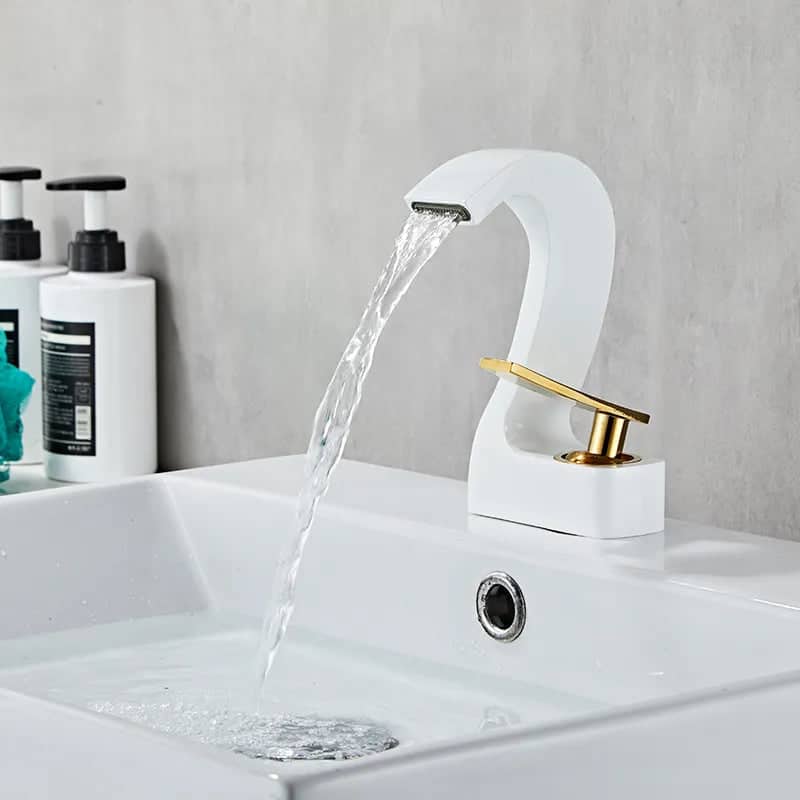 Kraan badkamer wastafel zwaan ontwerp - Wit s64fe7a350430410c937b3b519764414fu ad1d3058 01dc 4fff 9bd5 828ba67e5b8f