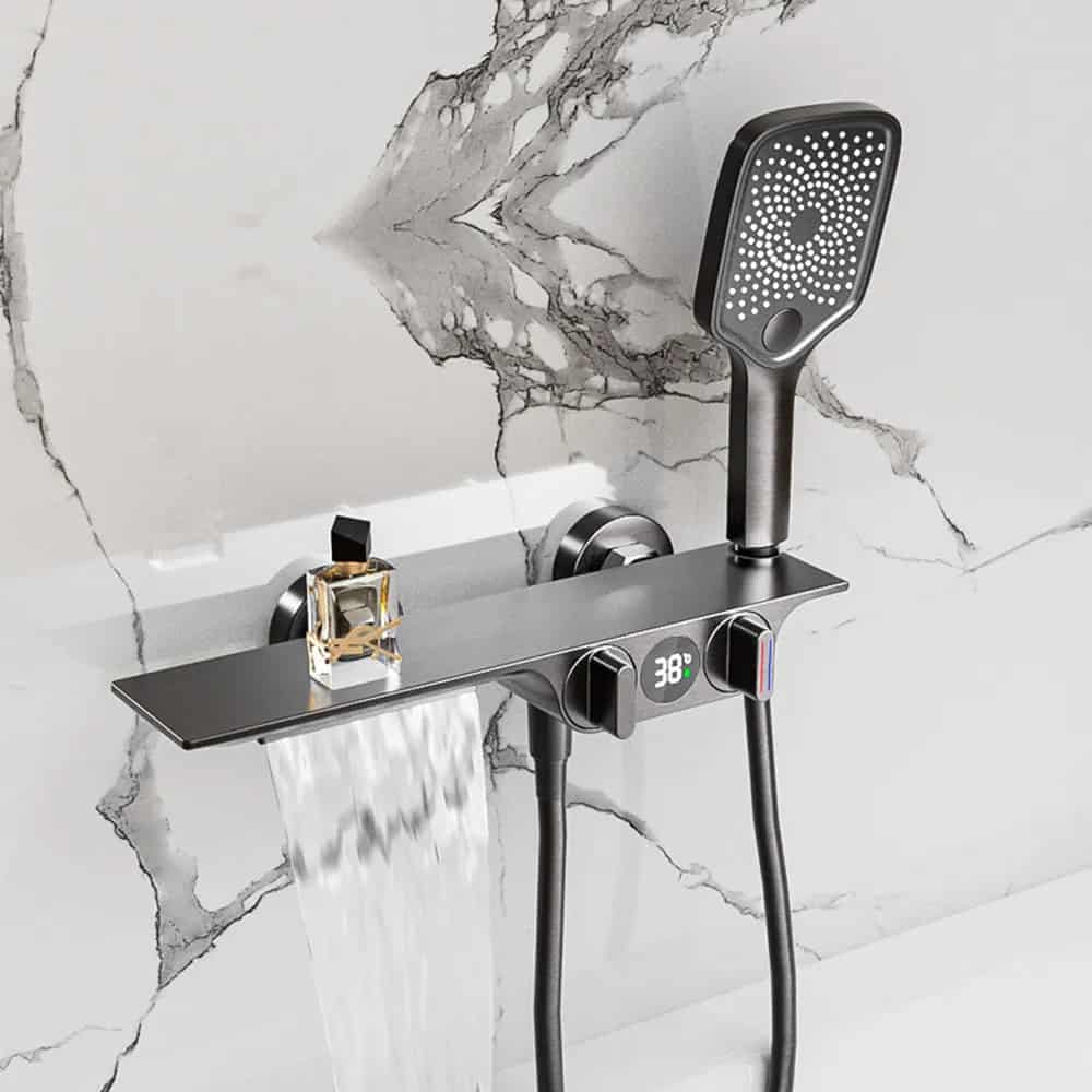 Kraan badkamer waterval handdouche digitale display - Zilver - Messing sc97d37d15d9d4312a70b9a95922b0e832 d07d1e48 7afd 43a5 9cf0 2134d006a423