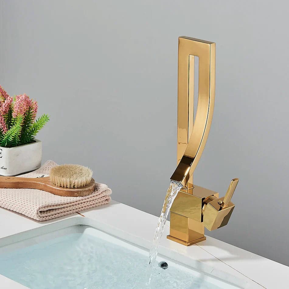 Kraan hoge badkamer wastafel design - Goud - Messing seca69b1448354ecd98a22789c51f2abfj 02d544b8 05f1 426d b160 07bc3b1f0f6e