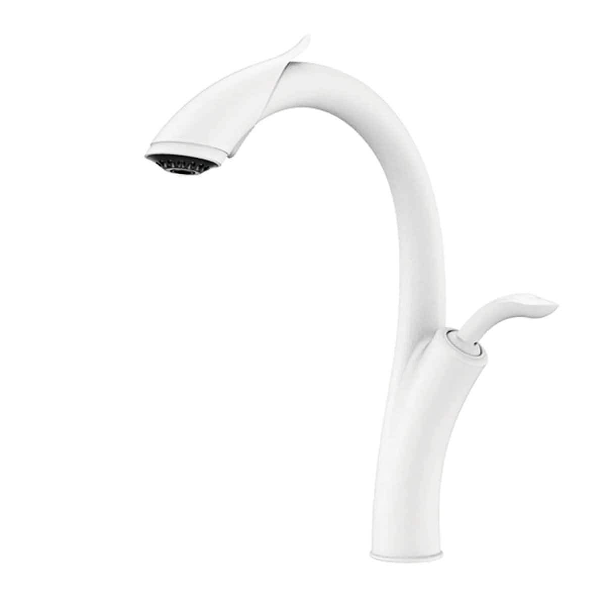 Kraan keuken gootsteen flexibel design met handdouche - Wit - Messing image8 c5ba527f 0f3d 4adf af40 0f13e213b828