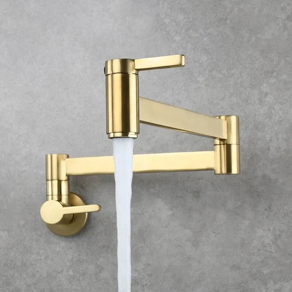 Kraan keuken gootsteen koud water opklapbaar wandmontage inbouw - Goud - Messing 2 7ae63d8e fce6 41bd b8b7 aec3131a0096