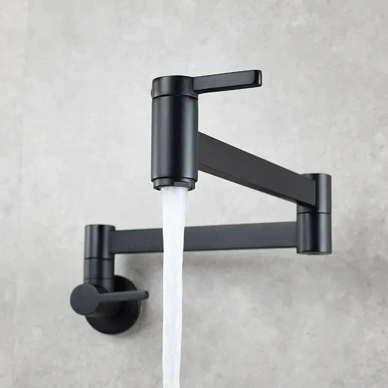 Kraan keuken gootsteen koud water opklapbaar wandmontage inbouw - Zwart - Messing 7 648972df d4ef 4785 90b5 1e8dcf36486b