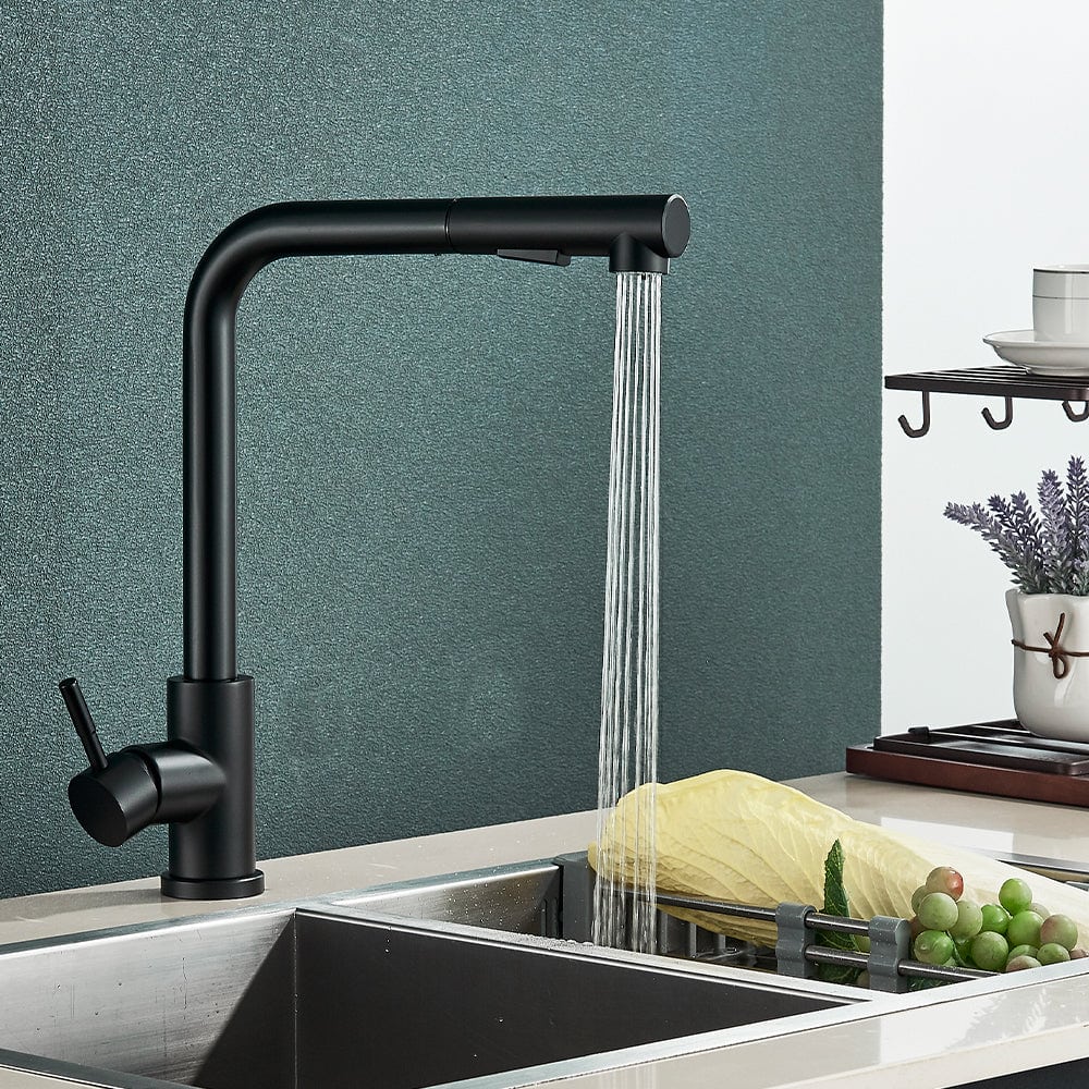Kraan keuken gootsteen minimalistisch flexibel uittrekbaar met handdouche - Zwart s91adde1d6d5d47e68e033e5c8f1eb4eax 10cd0ae7 113e 467a 8bde 72f929482152