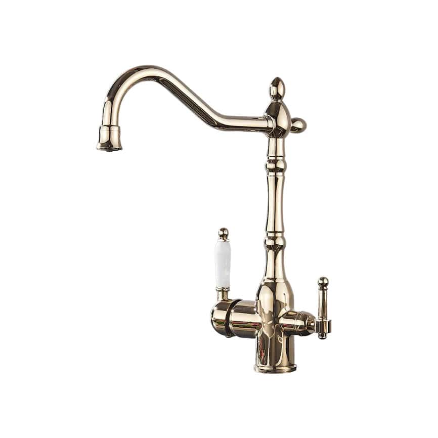 Kraan keuken gootsteen retro mengkraan waterzuiveraar - Goud - Messing image9 80b5cedb 09e6 4b55 b938 b23ecc893a5e