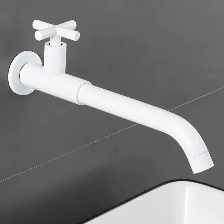 Kraan keuken gootsteen wandmontage inbouw koud water kruisgreep - Wit 18 bd4a5378 48dd 4b15 9e2e bfba384be41d