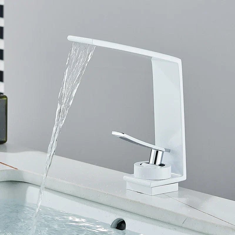 Kraan ontwerp wastafel badkamer waterval - Wit - Messing s4bb865338f634e62ab4276fddcd8eabak e323d758 f230 4455 acc1 5608a889dd6f